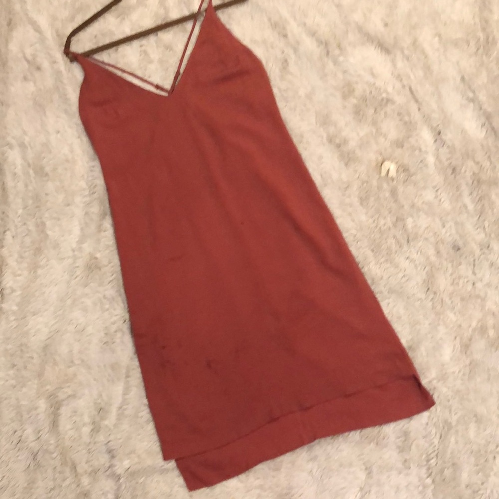 Burnt umber mid length Forever 21 dress